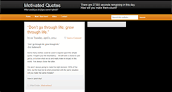 Desktop Screenshot of motivatedquotes.com